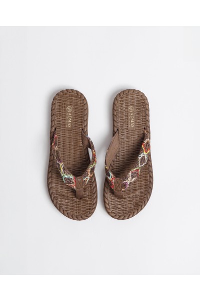 Sandalias de dedo mujer marrones Admas