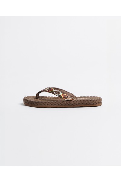 Sandalias de dedo mujer marrones Admas