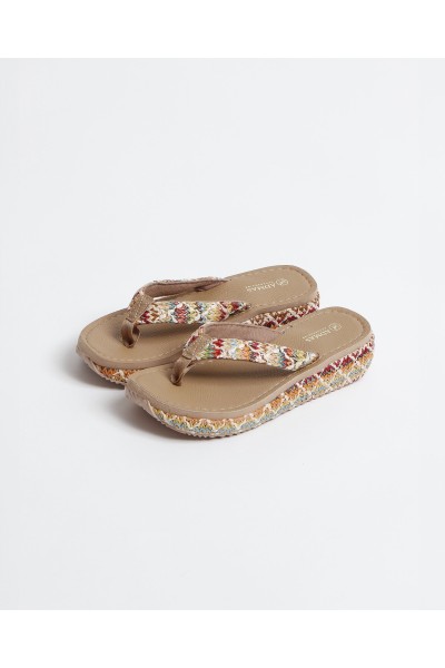 Sandalias mujer de dedo beig colores Admas