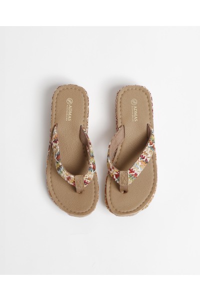 Sandalias mujer de dedo beig colores Admas
