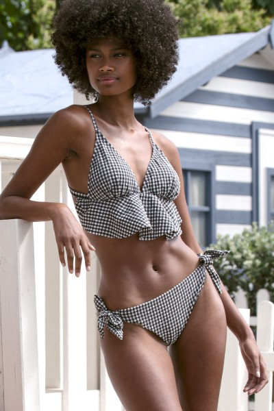 Bikini mujer cuadros vichy volante Admas