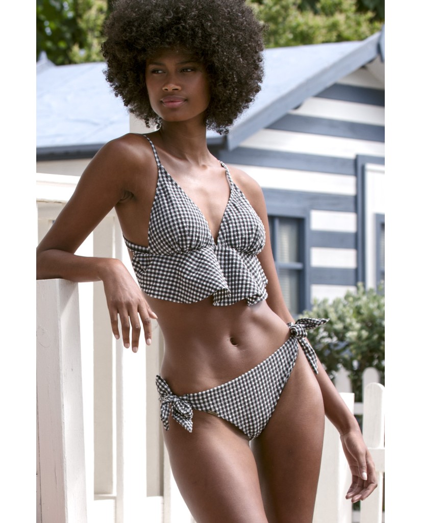 Bikini mujer cuadros vichy volante Admas