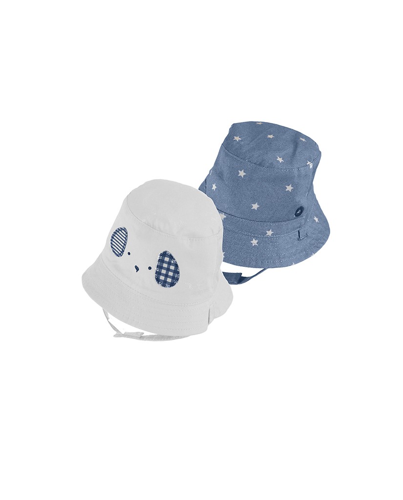 Gorro reversible blanco estrellas Mayoral