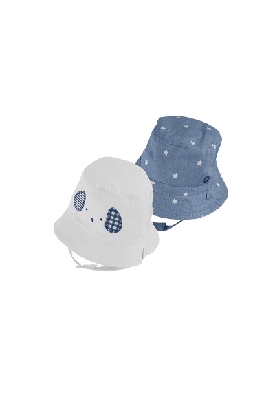 Gorro reversible blanco estrellas Mayoral