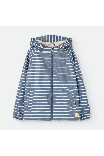 Chubasquero infantil a rayas azul Waterlemon
