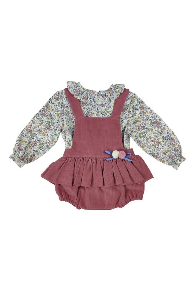 Conjunto ranita y camisa flores bebé BabyFerr