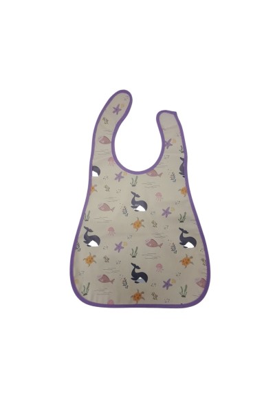Babero grande impermeable océano lila
