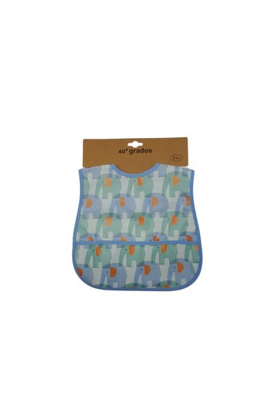 Babero impermeable elefantes