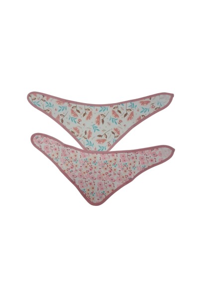 Pack 2 baberos bandana rosas flores-40 Grados