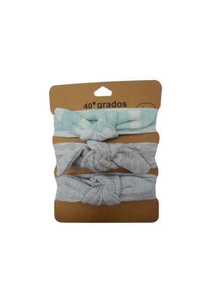Pack 3 diademas bebé diferentes colores
