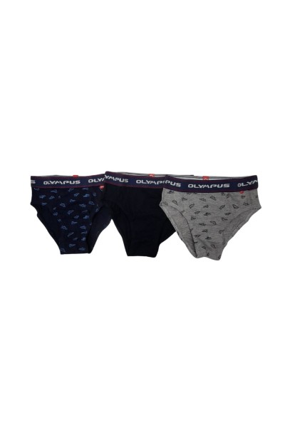 Pack 3 slips niño zapatillas Olympus