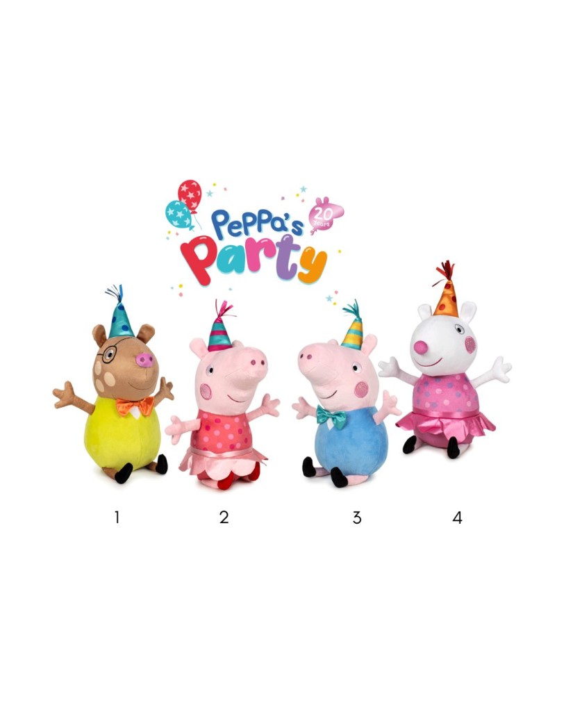 Peluche Peppa Pig Party 20 cm