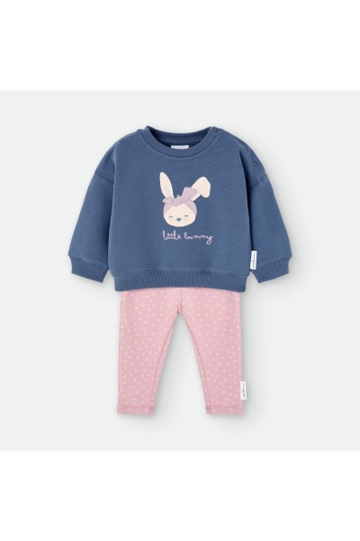 Conjunto 2 piezas bebé "Little Bunny" rosa Waterlemon