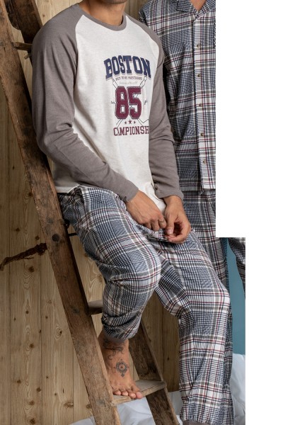Pijama hombre invierno "Boston" Admas