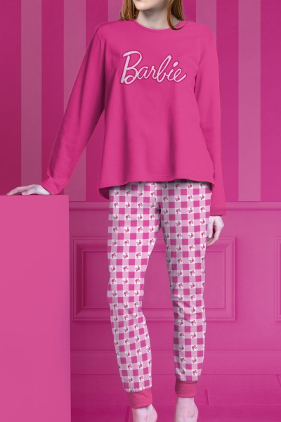 Pijama mujer invierno vichy "Barbie" Admas