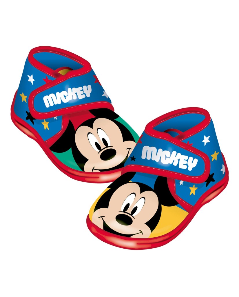 Zapatillas estar por casa velcro Mickey Mouse