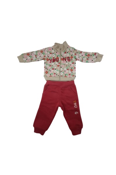 Conjunto 2 piezas bebé chaqueta flores Yours