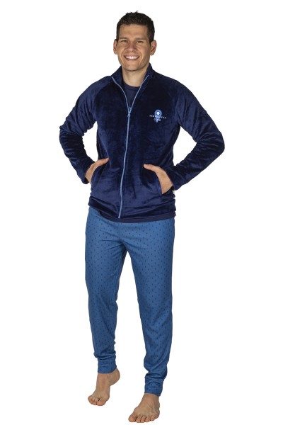 Bata corta hombre coralina azul marino Javier Golmar