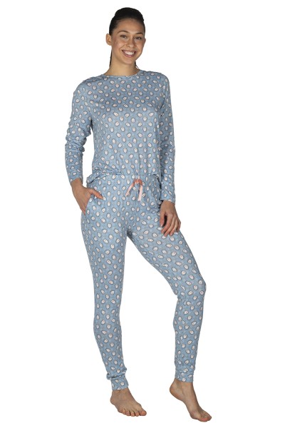 Pijama mujer extra suave azul Javier Golmar