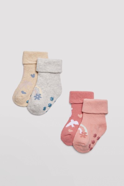 Pack 2 calcetines bebé térmicos antideslizante Ysabel Mora