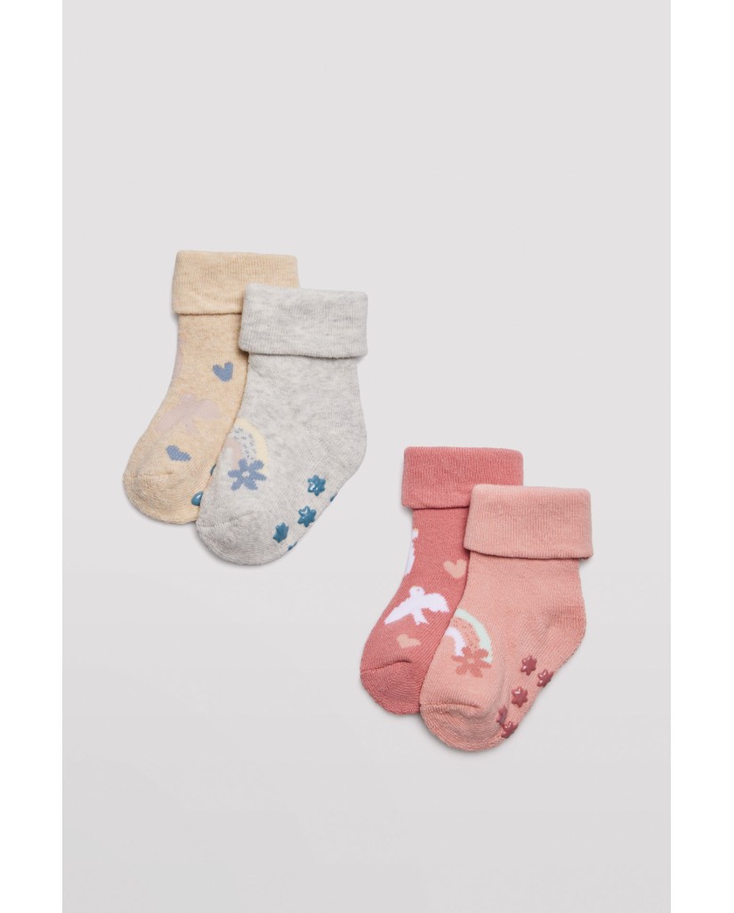 Pack 2 calcetines bebé térmicos antideslizante Ysabel Mora