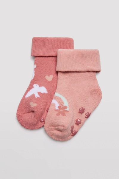 Pack 2 calcetines bebé térmicos antideslizante Ysabel Mora