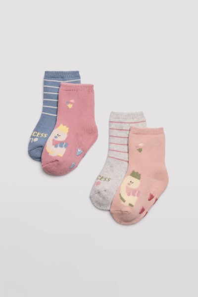 Pack 2 calcetines bebé térmico antideslizante Ysabel Mora