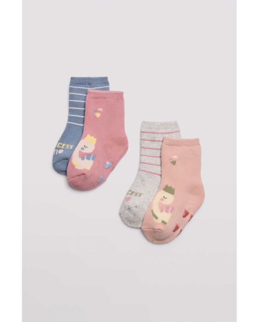 Pack 2 calcetines bebé térmico antideslizante Ysabel Mora