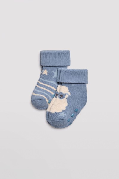 Pack 2 calcetines bebé térmico antideslizante Ysabel Mora