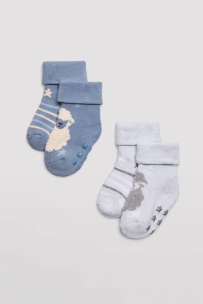 Pack 2 calcetines bebé térmico antideslizante Ysabel Mora