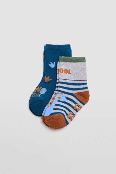 Pack 2 calcetines bebé térmico antideslizante Ysabel Mora
