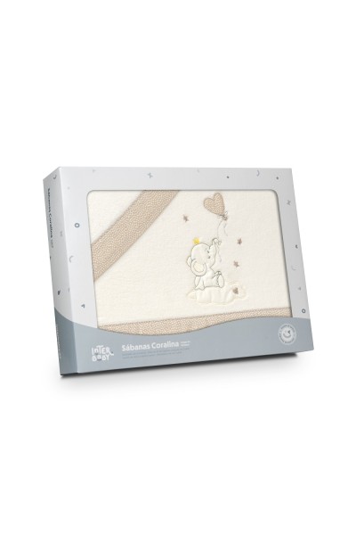Tríptico cuna coralina elefante Interbaby