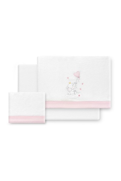 Tríptico cuna coralina elefante Interbaby