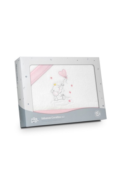 Tríptico cuna coralina elefante Interbaby