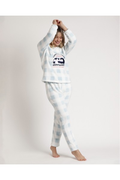 Pijama mujer invierno cuadros Admas Mr Wonderful