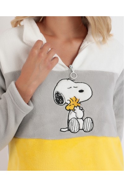 Pijama mujer invierno coralina Snoopy Admas