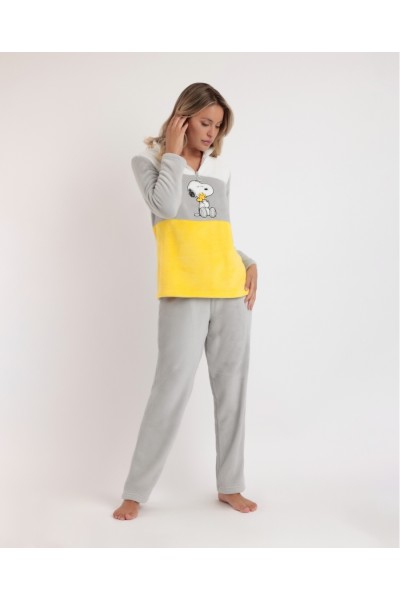 Pijama mujer invierno coralina Snoopy Admas