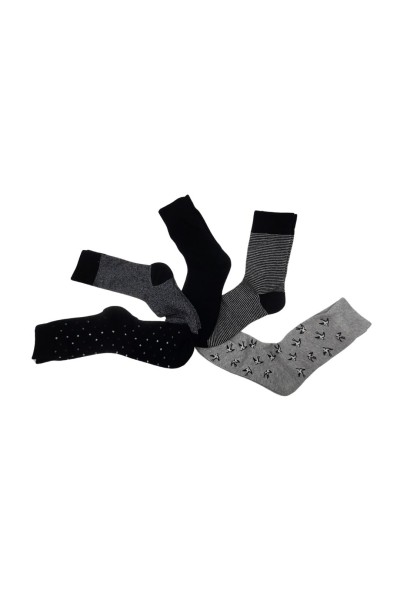 Pack de 5 calcetines hombre gris 40 Grados