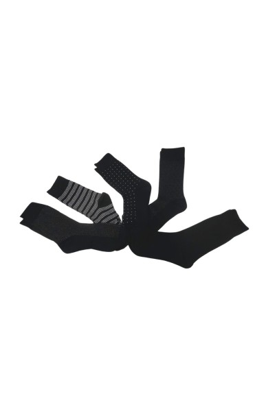 Pack de 5 calcetines hombre negros 40 Grados