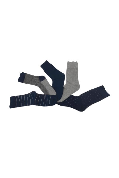 Pack de 5 calcetines hombre marino 40 Grados