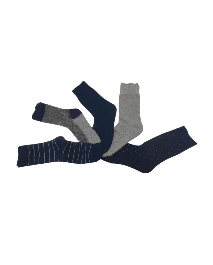 Pack de 5 calcetines hombre marino 40 Grados