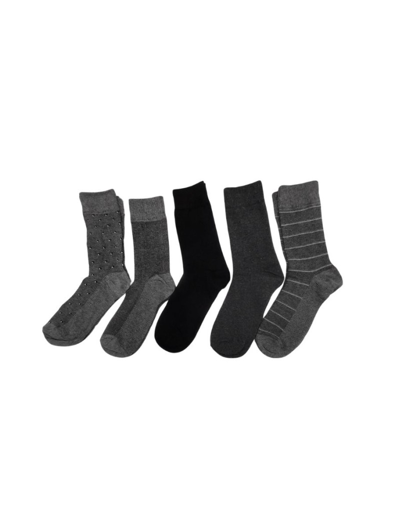 Pack de 5 calcetines hombre grises 40 Grados