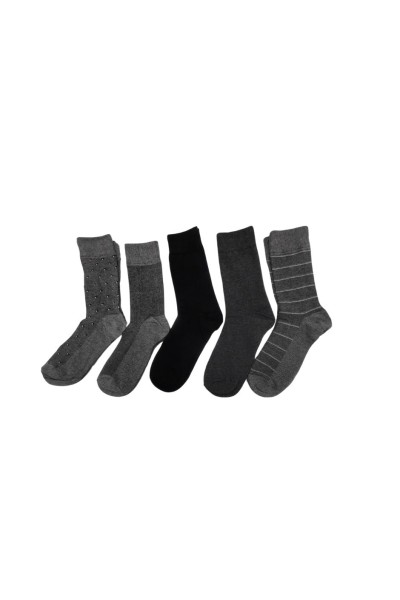 Pack de 5 calcetines hombre grises 40 Grados