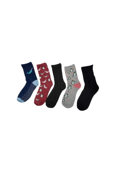 Pack de 5 calcetines mujer animales 40 Grados