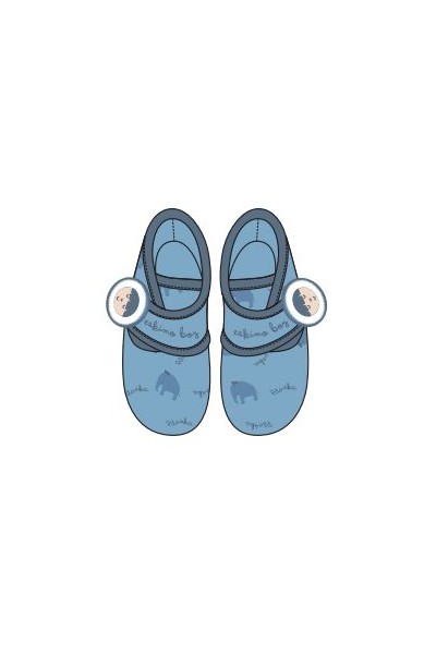 Zapatillas estar por casa velcro esquimal Waterlemon
