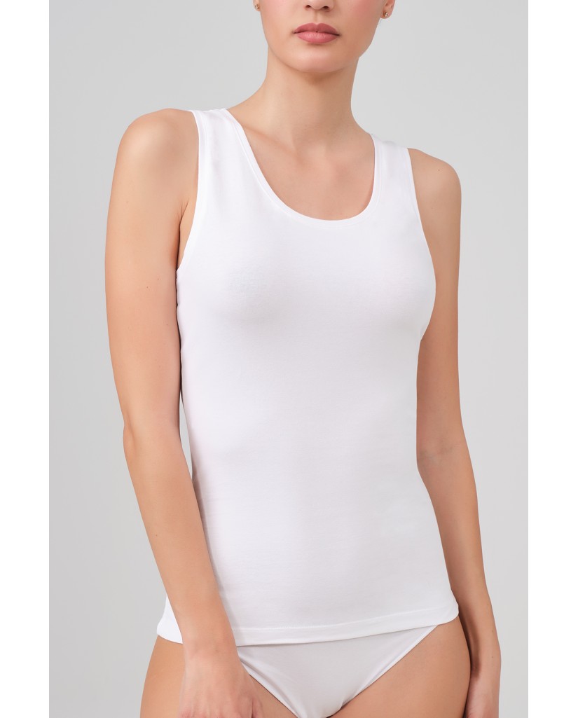 Camiseta algodón mujer tirante ancho-40 Grados