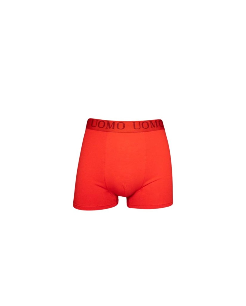 Bóxer hombre liso rojo