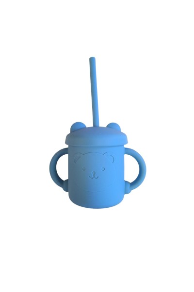 Taza de silicona con tapa y pajita-40 Grados