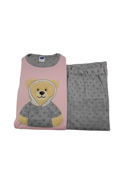 Pijama mujer algodón Osito rosa