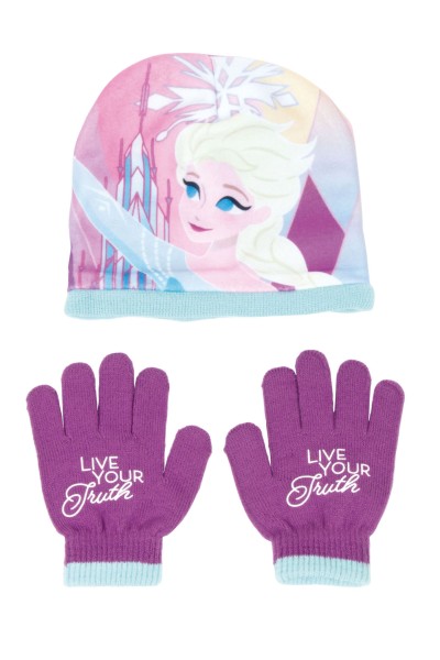 Pack de gorro más guantes de Frozen